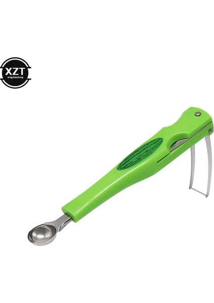 Yeşil Yenı Karpuz Splitter Kavun Ballers ve Meyve Kepçe Seti Paslanmaz Çelik Karpuz Kesici Meyve Oyma Araçları Kokteyl Kaşığı (Yurt Dışından)