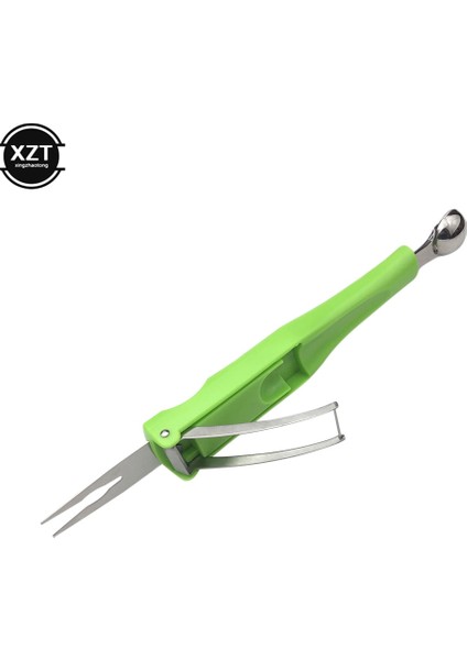 Yeşil Yenı Karpuz Splitter Kavun Ballers ve Meyve Kepçe Seti Paslanmaz Çelik Karpuz Kesici Meyve Oyma Araçları Kokteyl Kaşığı (Yurt Dışından) fırsatları