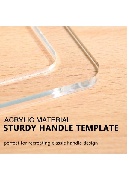 Stil 3 Akrilik Kesme Tahtası Şablonu Şeffaf Saplı Kesme Tahtası Yönlendirici Şablonları Açılı Kıvrımlı/üçgen/düz Ağaç Işleme Yönlendiricisi (Yurt Dışından) fırsatları