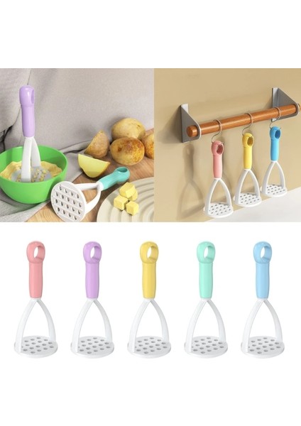 Mor Patates Ezici Soyucu Patates Kırıcı Meyve Sebze Aracı Mutfak Gadget Plastik Malzeme Mutfak Pişirme Için 5 Renk (Yurt Dışından) fırsatları