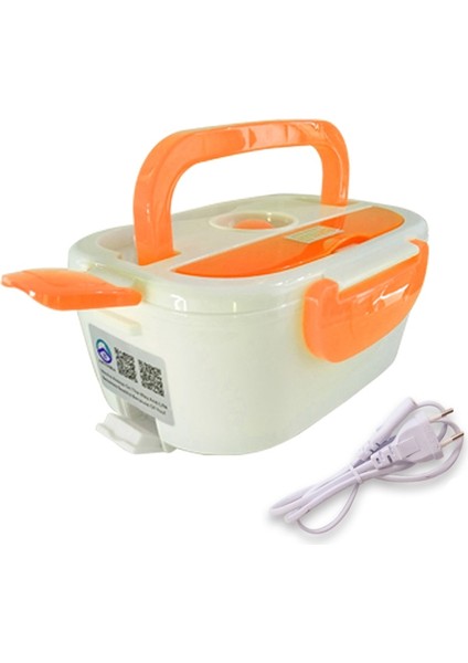 220V Turuncu 1 Elektrikli Isıtma Gıda Sınıfı Konteyner 220V Veya 12V Bento Öğle Yemeği Kutusu Taşınabilir Isıtıcı Çocuklar Için 4 Toka Yemek Takımı Setleri/kablo Hattı (Yurt Dışından) fiyatları