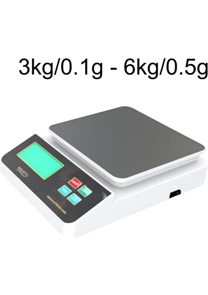 6kg 0.5g Su Geçirmez Dijital Mutfak Terazisi LCD Ekran Yüksek Hassasiyetli Gıda Terazisi (Yurt Dışından)