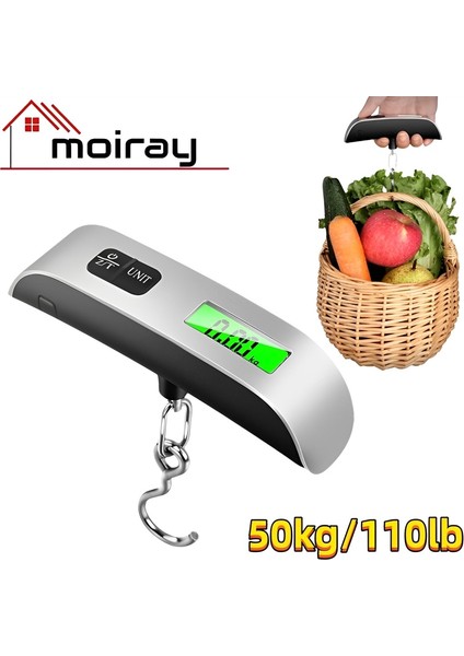 50 KG/110LB Taşınabilir Elektronik El Bagaj Ölçeği LCD Dijital Ekran Denge Ölçeği Bavul Seyahat Ağırlığı Bagaj Ağırlığı Aracı (Yurt Dışından) fiyatları
