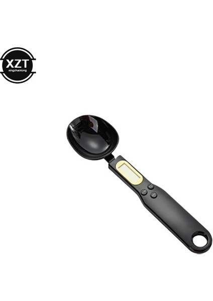 Siyah 500G/0.5G Taşınabilir LCD Dijital Mutfak Terazisi Ölçüm Kaşığı Kahve Şeker Gram Elektronik Kaşık Ağırlık Volumn Gıda Ölçeği Yeni (Yurt Dışından)
