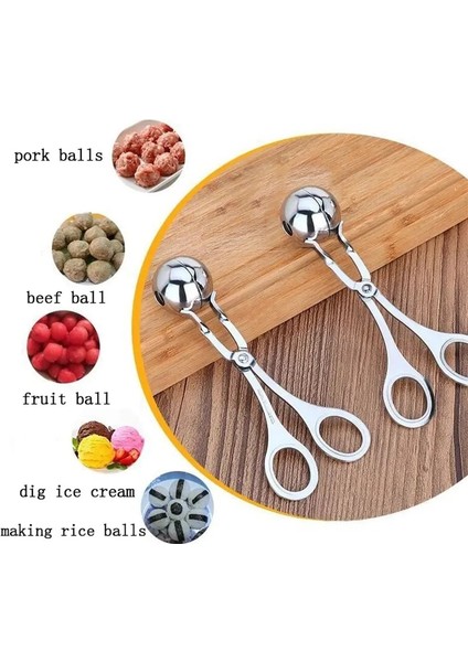 Paslanmaz Çelik S 1 Takım Köfte Makinesi Balık Topu Karides Topu Yuvarlak Pirinç Topu Makinesi Paslanmaz Çelik Temizlemesi Kolay Mutfak Aletleri (Yurt Dışından) modelleri