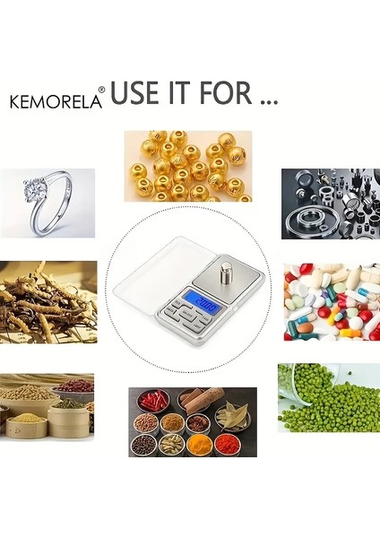 C Kemorela 1 Adet 500G Mini Cep Dijital Terazi Yüksek Hassasiyetli Elektronik Tartı Takı Için Altın Gümüş Dengesi (Yurt Dışından) fırsatları