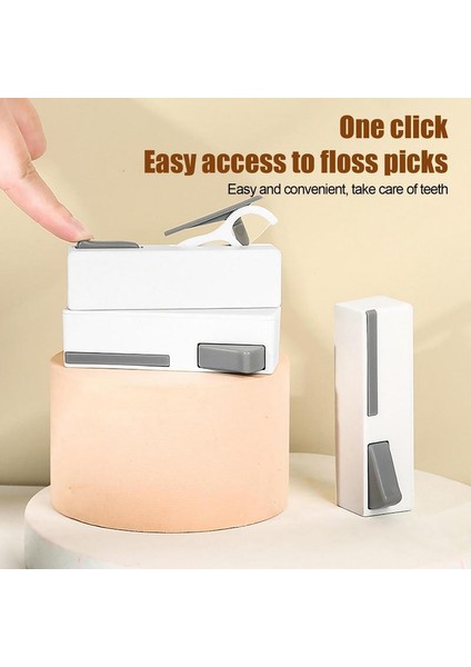 Otomatik Diş Ipi Saklama Kutusu 30 Adet Diş Ipi Diş Ipi Dağıtıcı Yeniden Kullanılabilir Diş Ipi Dağıtıcı Organizatör Vaka Temizleme Oral (Yurt Dışından) fiyatları