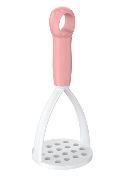 Pembe Patates Ezici Sebze Meyve Kırıcı Çamur Itici Mutfak Gadget Preslenmiş Patates Ezici Patates Püresi Taşınabilir Manuel Mutfak (Yurt Dışından)