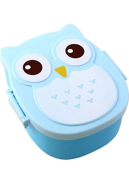 Mavi Yaklaşık 900 ml 1 Adet Sevimli Karikatür Baykuş Plastik Mühür Yemek Kabı Moda Uygun Çocuk Okul Piknik Taşınabilir Bento Sofra (Yurt Dışından) modelleri