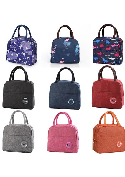 14 1 Adet Taze Soğutucu Çanta Su Geçirmez Naylon Taşınabilir Fermuar Termal Oxford Öğle Yemeği Çantaları Kadınlar Için Uygun Yemek Kabı Tote Gıda Torbaları (Yurt Dışından) fiyatları