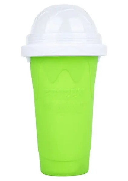 Yeşil 300 ml Ev Yapımı Milk Shake Dondurma Makinesi Su Şişesi Hızlı Dondurulmuş Smoothie Slushy Bardak Yaz Sıkma Tutam Kum Bardak Hızlı Soğutma (Yurt Dışından)