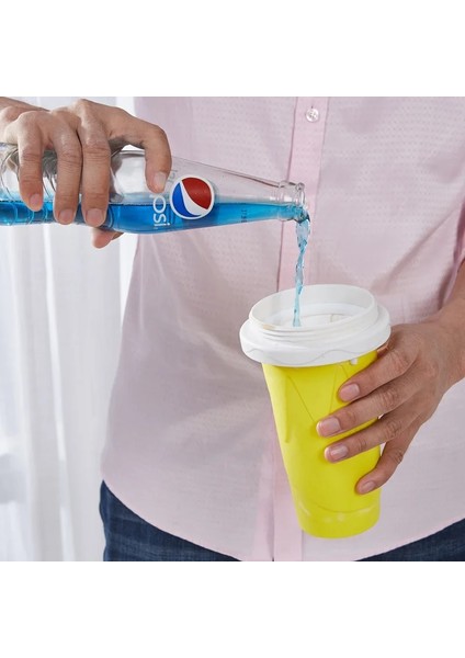 Yeşil 300 ml Ev Yapımı Milk Shake Dondurma Makinesi Su Şişesi Hızlı Dondurulmuş Smoothie Slushy Bardak Yaz Sıkma Tutam Kum Bardak Hızlı Soğutma (Yurt Dışından)