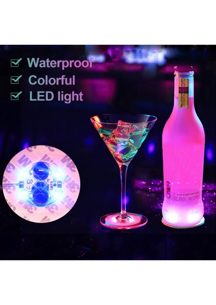 Renkli 10 Adet 40MM 1-10 Adetrenkli LED Çubuk Light Up Coaster Çıkartmalar Içecekler Için Bardak Şarap Likör Şişesi Bardak Altlığı Atmosfer Işığı Mutfak Aksesuarları (Yurt Dışından) fiyatları