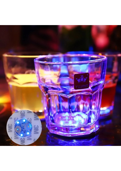 Renkli 10 Adet 40MM 1-10 Adetrenkli LED Çubuk Light Up Coaster Çıkartmalar Içecekler Için Bardak Şarap Likör Şişesi Bardak Altlığı Atmosfer Işığı Mutfak Aksesuarları (Yurt Dışından) modelleri