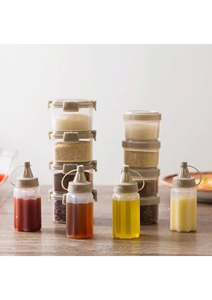 Stil 2 4 Adet Plastik Sos Sıkılabilir Şişe Mini Baharat Kutusu Salata Sosu Kapları Açık Taşınabilir Barbekü Baharat Kavanoz Mutfak Aracı (Yurt Dışından) fiyatları