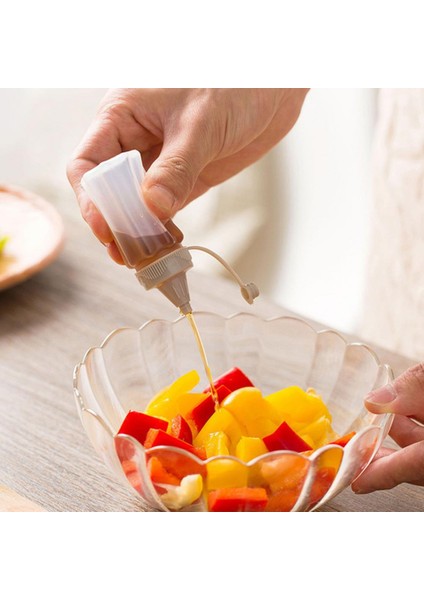 Stil 2 4 Adet Plastik Sos Sıkılabilir Şişe Mini Baharat Kutusu Salata Sosu Kapları Açık Taşınabilir Barbekü Baharat Kavanoz Mutfak Aracı (Yurt Dışından) fırsatları