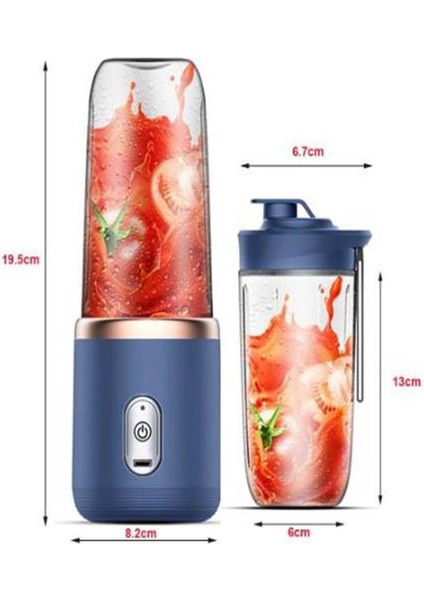 Mavi Meyve Sıkacağı Kapağı Taşınabilir Elektrikli Küçük Meyve Suyu Sıkacağı Ev Çok Fonksiyonlu Meyve Suyu Fincanı Karıştırma ve Yardımcı Gıda (Yurt Dışından) fırsatları