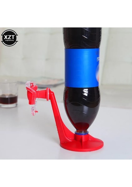 Kırmızı Yenilik Musluk Musluk Tasarrufu Soda Dağıtıcı Şişe Kola Baş Aşağı Gadget Parti Ev Bar Için Içme Suyu Dağıtım Makinesi Anahtarı (Yurt Dışından)