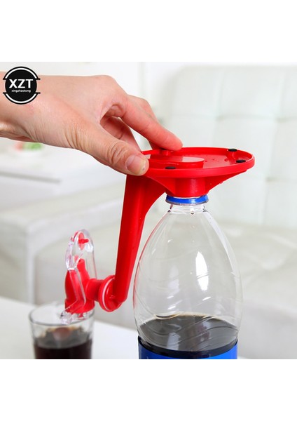 Kırmızı Yenilik Musluk Musluk Tasarrufu Soda Dağıtıcı Şişe Kola Baş Aşağı Gadget Parti Ev Bar Için Içme Suyu Dağıtım Makinesi Anahtarı (Yurt Dışından)