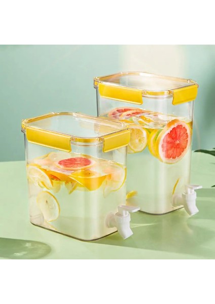 3.5l Gri 3.5/4.5l Soğuk Su Isıtıcısı Su Sürahisi Sürahi Büyük Kapasiteli Bal Drinkfles Soda Dispenseri Pet Musluk Tasarımı Limonata Sürahisi Mutfak Için (Yurt Dışından)