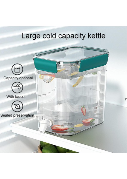 3.5l Gri 3.5/4.5l Soğuk Su Isıtıcısı Su Sürahisi Sürahi Büyük Kapasiteli Bal Drinkfles Soda Dispenseri Pet Musluk Tasarımı Limonata Sürahisi Mutfak Için (Yurt Dışından)