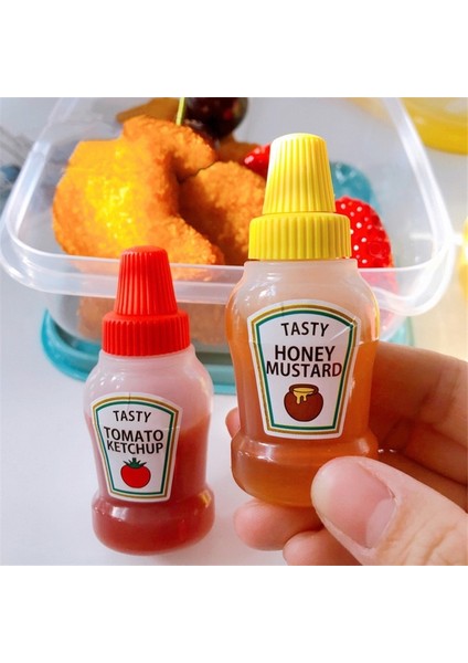 4 Adet 20ML 2 Adet/takım 25ML Mini Domates Ketçap Şişesi Taşınabilir Küçük Sos Kabı Salata Sosu Kiler S Bento Kutusu (Yurt Dışından) fiyatları