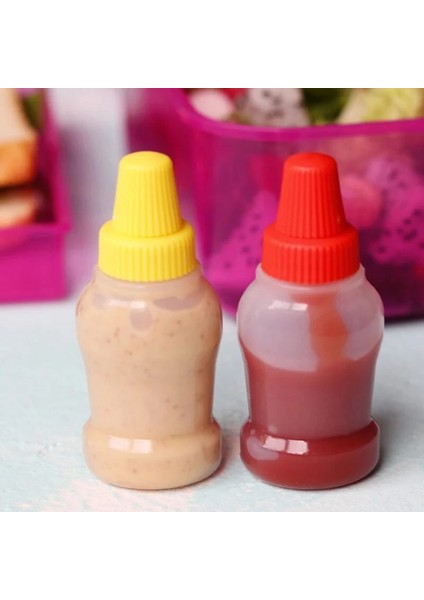 4 Adet 20ML 2 Adet/takım 25ML Mini Domates Ketçap Şişesi Taşınabilir Küçük Sos Kabı Salata Sosu Kiler S Bento Kutusu (Yurt Dışından) modelleri