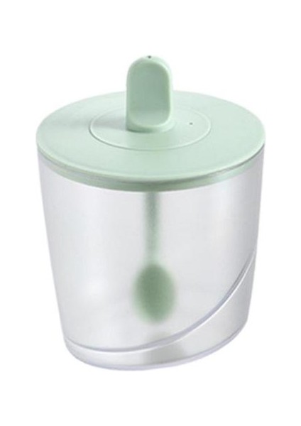 Yeşil Mutfak Baharat Tankı Seti 3 Renkli Baharat Kavanoz Kapaklı Msg Kombinasyonu Çeşnileri Saklamak Için Tuz Biber Şeker Pp ve Ps Malzeme (Yurt Dışından)