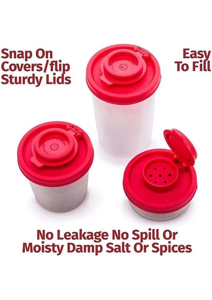 Green-L Plastik Seyahat Baharat Kavanoz Biber Çalkalayıcılar Nem Geçirmez Mini Tuzluk Kamp Piknik Açık Havada Mutfak Öğle Yemeği Kutuları Gitmek (Yurt Dışından) fiyatları