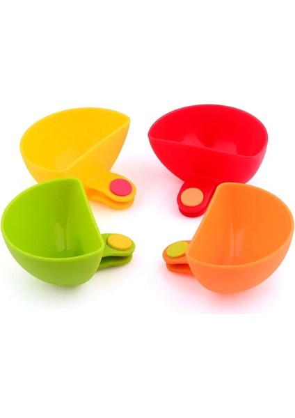 Orange 1 Adet Dip Klipler Mutfak Kase Seti Aracı Küçük Yemekleri Baharat Klip Domates Sosu Tuz Sirke Şeker Lezzet Baharat (Yurt Dışından)