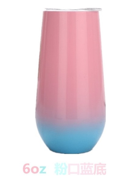 Pipetli 6oz 6oz 12OZ Şarap Yumurta Pipetli Kupa Fincan Kahve Süt Dayanıklı Taşınabilir Yerba Mate Çay Pipetli ve Kapaklı Kupa (Yurt Dışından)