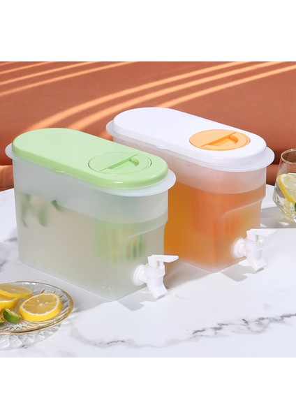 Turuncu 3.5l Soğuk Su Kovası Taşınabilir Soğuk Su Isıtıcısı Musluk Buzdolabı Buzlu Içecek Suyu Meyve Çaydanlık Buz Su Isıtıcısı Dağıtıcı (Yurt Dışından) modelleri