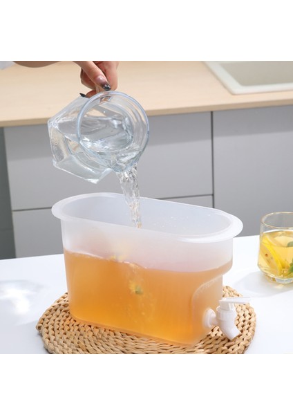 Turuncu 3.5l Soğuk Su Kovası Taşınabilir Soğuk Su Isıtıcısı Musluk Buzdolabı Buzlu Içecek Suyu Meyve Çaydanlık Buz Su Isıtıcısı Dağıtıcı (Yurt Dışından) indirimleri