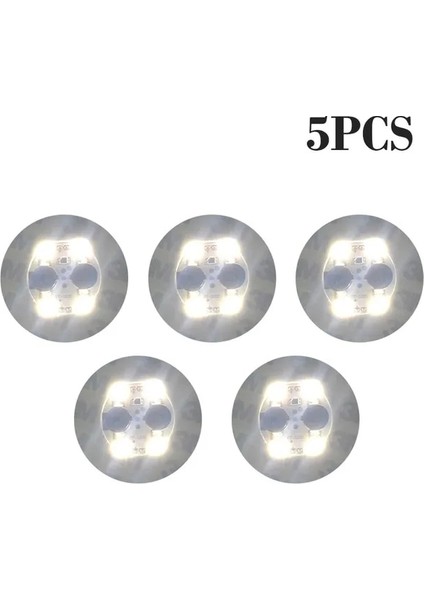 Beyaz 5 Adet 6 cm 40 Adet LED Işık Yayan Bardak Etiket Renkli Yanıp Sönen Şişe Etiket Işık Yayan Coaster Durak Bar Işık Yayan Sahne (Yurt Dışından)