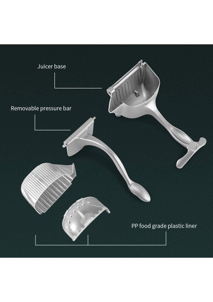 Tip B Walfos Alüminyum Alaşımlı Manuel Meyve Sıkacağı Kolay Temizlenebilir Ayrılabilir Meyve Sıkacağı Limon Nar Karpuz Suyu Mutfak Aksesuarları (Yurt Dışından) modelleri