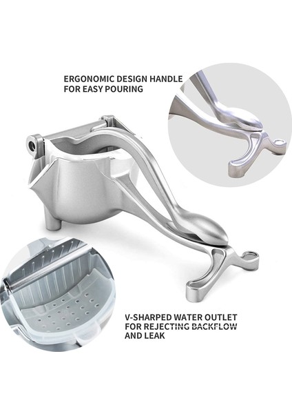 Tip B Walfos Alüminyum Alaşımlı Manuel Meyve Sıkacağı Kolay Temizlenebilir Ayrılabilir Meyve Sıkacağı Limon Nar Karpuz Suyu Mutfak Aksesuarları (Yurt Dışından) indirimleri