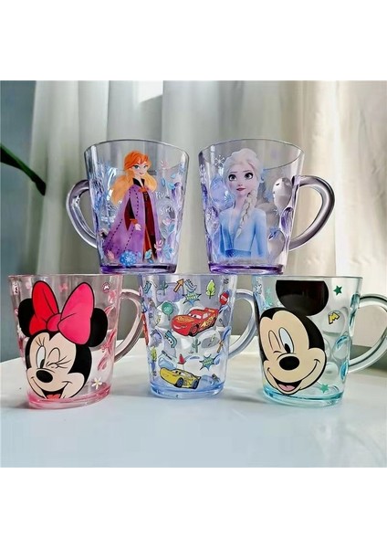 Külkedisi 201-300 ml Orijinal Disney Çocuk Bardak Karikatür Mickey Minnie Dondurulmuş Elsa Kupalar Bardak Içecek Su Saman Prenses Serisi Süt Kupa Bebek (Yurt Dışından)