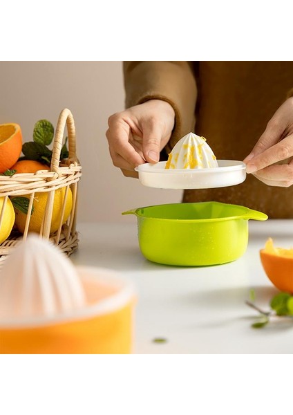 Stil 2 Kapmore 1 Adet Manuel Portakal Sıkacağı Mini Limon Sıkacağı Limon Sıkacağı Süzgeç Kase Meyve ve Sebze Araçları Aksesuarları (Yurt Dışından)
