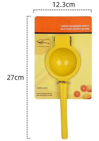 Sarı Alüminyum Alaşımlı Manuel Limon Sıkacağı El Preslenmiş Portakal Meyve Sıkacağı Mini Blender Taşınabilir Pratik Mutfak Sebze Araçları (Yurt Dışından)