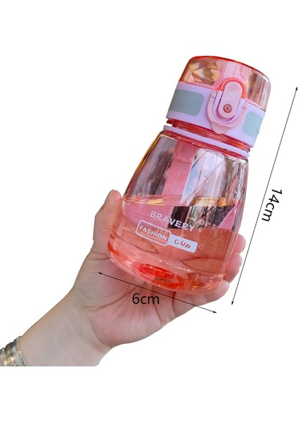Beyaz 400ML 400ML Mini Içme Suyu Şişesi Bpa Içermeyen Plastik Su Bardağı Taşınabilir Yeniden Kullanılabilir Flip Top Açık Kamp Için Spor Su Şişeleri (Yurt Dışından)
