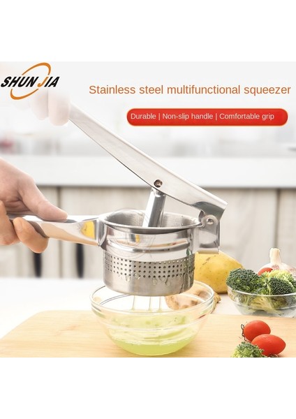 Yan Delik Sıkacağı Çok Amaçlı Temizlemesi Kolay Paslanmaz Çelik Sebze Doldurma Kurutucu Hamur Doldurma Ev Için Su Sıkacağı (Yurt Dışından) fiyatları