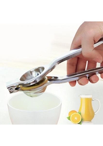 Gümüş Paslanmaz Çelik Kireç Sıkacağı Basın Limon Portakal Sıkacağı Narenciye Meyve Sıkacağı Mutfak Bar Mutfak Robotu Gadget Mutfak Araçları (Yurt Dışından) fırsatları