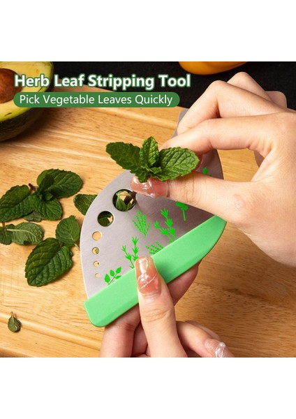 1 Adet Ot Kesici Striptizci Paslanmaz Çelik Mutfak Yaprak Sıyırma Aracı Metal Soyucu Kale Collard Greens Biberiye Striptizci (Yurt Dışından) fiyatları