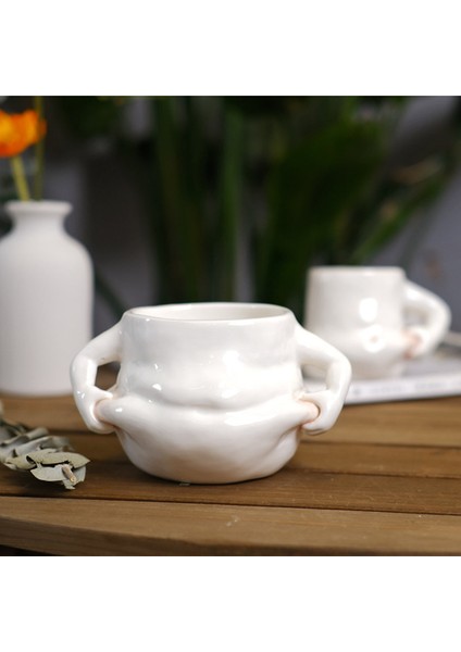B 301-400 ml Kawaii Seramik Kupa Sevimli Kahve Fincanı Süt Çay Su Bardakları Yaratıcı Tutam Yağ Göbek Fincan Kupa Hediye Porselen Kahve Kupaları Içme (Yurt Dışından)
