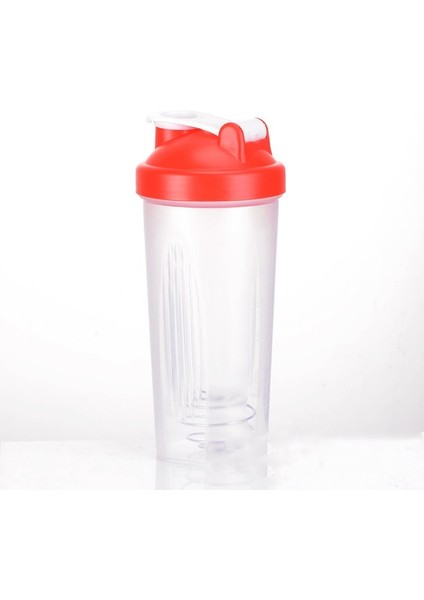 Kırmızı 600 ml Taşınabilir Mikser Bardak Protein Blender Spor Su Şişesi Vücut Geliştirme Herbalife Beslenme Protein Tozu Spor Salonu Shaker Şişeleri (Yurt Dışından)