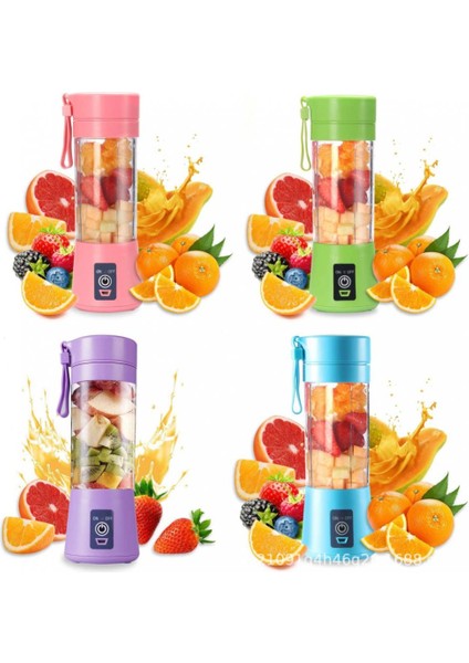 Mor Taşınabilir Elektrikli Meyve Sıkacağı 400 ml Limon Portakal Meyve Sıkacağı Çok Fonksiyonlu Mikser Meyve Smoothie Ev Aletleri (Yurt Dışından) modelleri