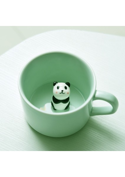 Yunuslar 230ML 230ML Seramik Kahve Kupa 3D El-Boyalı Hayvan Süt Fincan Karikatür Hayvan Çay Kupaları Yeniden Kullanılabilir Seladonlar Latte Kupa Yaratıcı Hediye (Yurt Dışından)