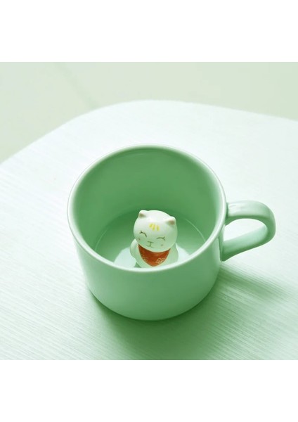 Yunuslar 230ML 230ML Seramik Kahve Kupa 3D El-Boyalı Hayvan Süt Fincan Karikatür Hayvan Çay Kupaları Yeniden Kullanılabilir Seladonlar Latte Kupa Yaratıcı Hediye (Yurt Dışından)