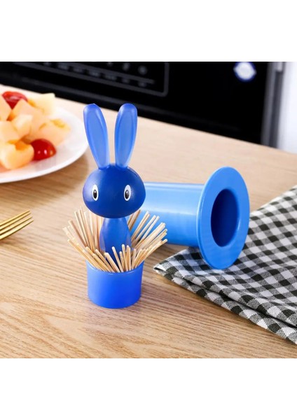 Siyah 7.5X7.5X15 cm Ev Kürdan Tutucu Saklama Kutusu Büyük Kapasiteli Toz Geçirmez Kendi Kendini Toplama Tavşan Kürdan Tutucu Organizatör (Yurt Dışından) indirimleri