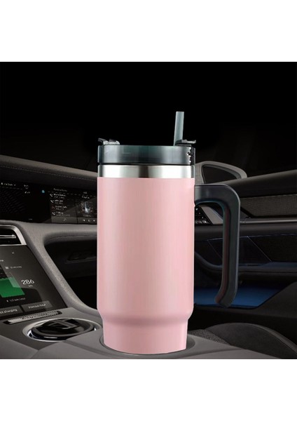 Pembe 801-900ML 20OZ 30OZ Bardak Paslanmaz Çelik Kupa Vakum Yalıtımlı Kahve Buz Kulplu Bardak Su Şişesi Büyük Kapasiteli Seyahat Bpa Ücretsiz (Yurt Dışından) modelleri